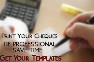 Cheque Printing Template